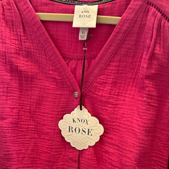 Knox Rose Vibrant Pink Blouse - Picture 2 of 5